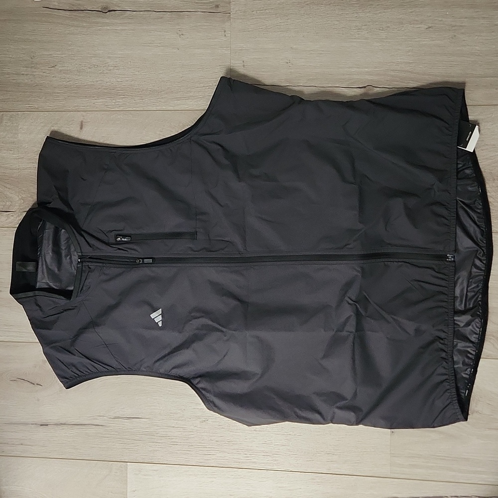 adidas Black Athletic Vest Lightweight Performance